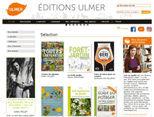 Tablet Screenshot of editions-ulmer.fr